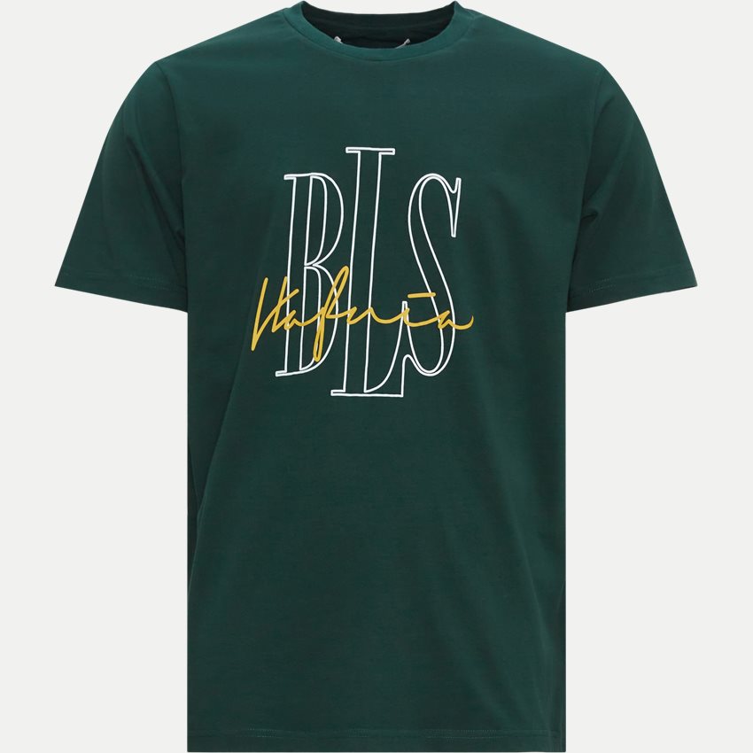 BLS T-shirts LOGO OUTLINE T-SHIRT 202308055 DARK GREEN